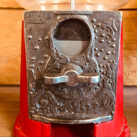 Vintage Carousel Mini Red Gumball Machine - Picture 3 of 4
